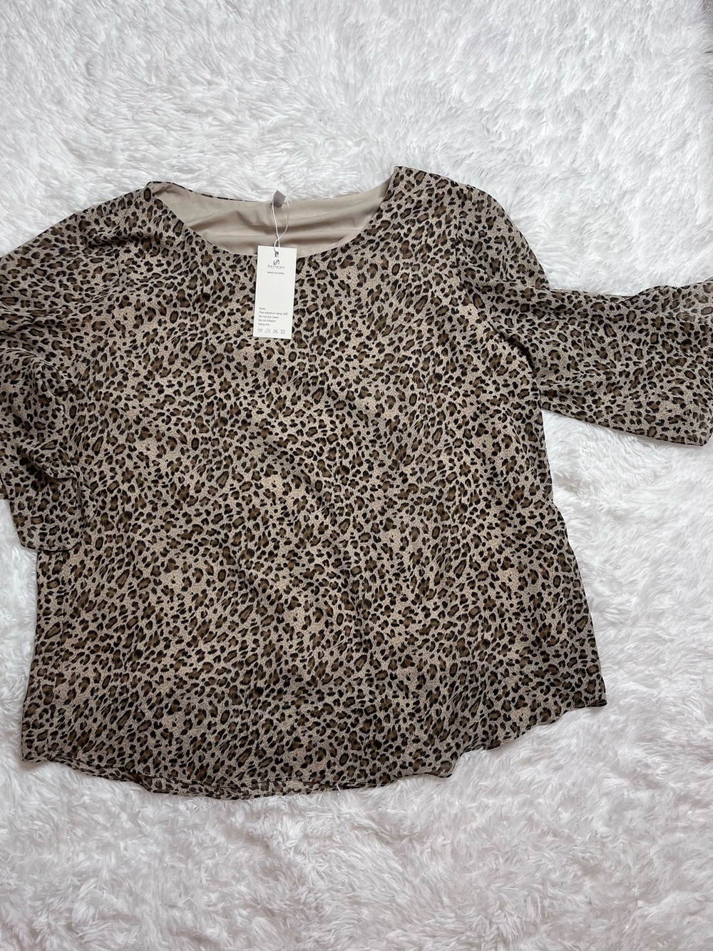 Leopard Print Women's Blouse